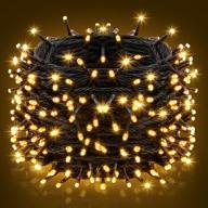 🔋 battery operated christmas lights, ilikable 300-led outdoor string lights 131ft, waterproof holiday lights for christmas party home courtyard fairy lights - warm white, 8 modes логотип