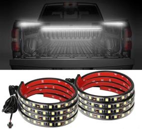 img 3 attached to 🚗 Enhance Your Truck Bed with AUTUNEER 60Inch LED Lights: Waterproof, White Strip Light Kit for RV SUV Vans Cargo Boats - Auto Lights Strip