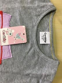 img 2 attached to 👕Коралловая детская футболка с длинными рукавами из хлопка (1-7 лет)