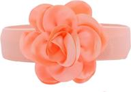 🌸 fashionable elastic flower women's belt accessories logo