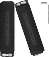 🚲 rockbros soft foam single lock bike grips for bmx mountain mtb beach cruiser scooters - comfortable non-slip bicycle handlebar grips logo