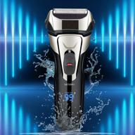 gbuild electric razor for men - wet/dry, rechargeable & waterproof shaver for men - cordless men's foil shaver with trimmer, usb travel charging - fast & close shaving for facial hair logo