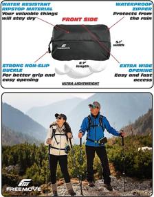 img 2 attached to 🎒 FREEMOVE 10L Hiking Daypack Backpack with Detachable Phone Pocket - Durable and Spacious, Perfect for Hiking, Running, Cycling - Bladder NOT Included