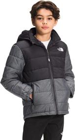 img 4 attached to 🧥Оставайтесь теплыми и модными с North Face Reversible Chimborazo Hoodie - идеально подходит для курток и пальто для мальчиков.