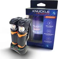 🏃 knuckle lights advanced - illuminate your night runs and dog walks with ultra bright flood beams and convenient charging base. a must-have running gear! логотип