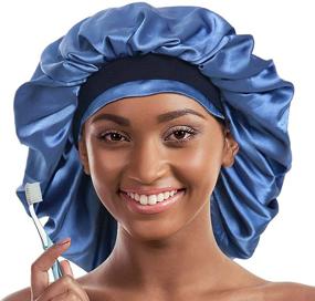 img 3 attached to 🎀 Double Layer Extra Large Silky Satin Bonnet – Enhanced Care for Optimal Results