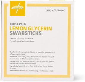img 2 attached to 🍋 Lemon Glycerin Swabsticks: 750 Count Swabs for Dry Mouth by Medline