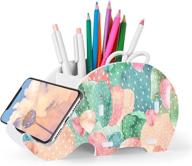 🐘 mokani cute elephant desk supplies organizer: multifunctional office accessories and desk decoration with cell phone stand logo