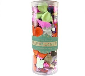 img 1 attached to Brighten Up Your Space with PRIMA FLOWERS Wildflower Pillar, Mixed: A Burst of Color and Nature's Charm