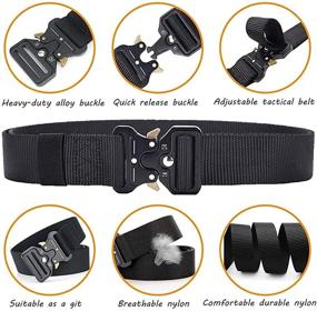 img 2 attached to Tactical Military Plastic Webbing 🎖️ with Breathable Design for Men's Accessories