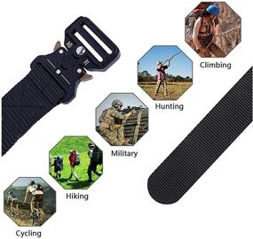 img 1 attached to Tactical Military Plastic Webbing 🎖️ with Breathable Design for Men's Accessories