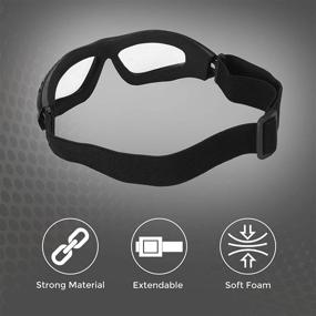 img 2 attached to 🏍️ ROAR Motorcycle Cycling Goggles Glasses - Outdoor Sports Sunglasses