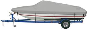 img 4 attached to 🚤 iCOVER Trailerable Boat Cover: Heavy Duty, Waterproof, UV Resistant - Fits V-Hull, TRI-Hull, Pro-Style, Fishing Boat, Runabout, Bass Boat