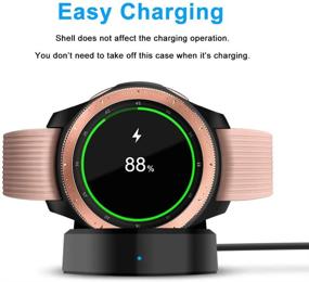 img 2 attached to Чехол Samsung Galaxy Watch 46 мм, NaHai TPU Slim покрытый защитный бампер - ударопрочный чехол для умных часов Galaxy Watch 46 мм SM-R800 (золотой), совместимый с чехлом.