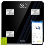 🔢 bonso bmi smart scales digital weight and body fat analysis, bluetooth body composition analyzer, bathroom body weight scales most accurate, scales for body weight and fat with smartphone app (400lbs) logo