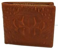 🐊 genuine cowhide with alligator crocodile embossed design logo