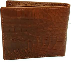 img 3 attached to 🐊 Genuine Cowhide with Alligator Crocodile Embossed Design