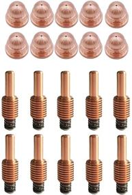 img 1 attached to 🔥 Donwind 10-Piece Pack of 220842 Plasma Electrodes &amp; 10-Piece Pack of 220930 Plasma Nozzles Torch Tips Cutting Consumables 45/65/85/105