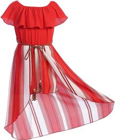 img 4 attached to Одежда для девочек Бордового цвета: Стильный ромпер с плечами для дня рождения.