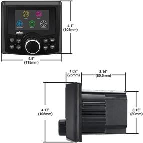 img 2 attached to 📻 VELEX Морской стерео и аудиоплеер с FM/AM, Bluetooth-стримингом | Идеально подходит для яхт, лодок, UTVs, ATVs, активного отдыха и спа