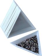 💎 bcqli 20pcs white triangle bead sorting trays: ultimate rhinestone sorting solution for flipping flatback rhinestones logo