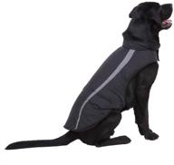 🐶 patgoal waterproof dog winter coat - warm vest apparel, outdoor jacket for puppy medium large dogs. thickened warm coat with reflective straps for night visibility логотип