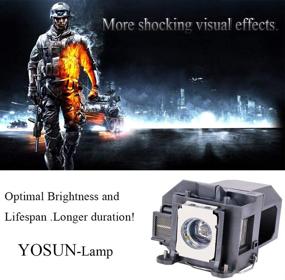 img 1 attached to 📽️ YOSUN V13h010l57 Projector Lamp for Epson Brightlink 450wi 455wi Powerlite 450w 450wi 460 Elplp57 Replacement Bulb