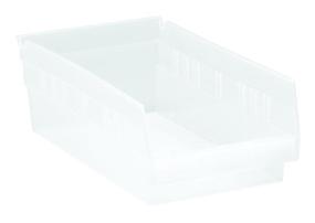 img 1 attached to 📦 Quantum Storage QSB102CL: 30-Pack of 4" Hanging Plastic Shelf Bins - Convenient & Clear Storage Containers for Organized Spaces