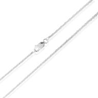 sterling silver 2mm twisted rock chain necklace for women, size 14&quot; - 36&quot; italy - sea of ice logo