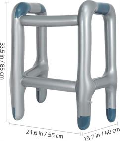 img 2 attached to 🎃 Hilarious Amosfun Halloween Inflatable Zimmer Frame Toy: Perfect for Party Costume and Cosplay Fun!