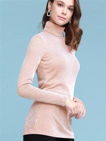 img 3 attached to WT2277 Womens Classic Fit Long Sleeve Turtleneck Sports & Fitness and Other Sports