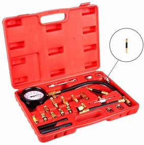img 4 attached to 🔧 Detool Fuel Pressure Gauge TU-114: Updated Ford Adaptation Tester Kit for Cars and Trucks - 0-140Psi Gas Oil Pressure Tools