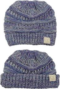 img 1 attached to 🧣 C.C Kids' Adorable, Cozy, & Warm Knit Ski Beanie Hat for Children