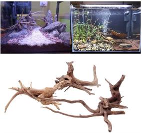 img 2 attached to 🌳 Natural Trunk Wood Driftwood for Aquarium Decor - Hamiledyi Reptile Driftwood Fish Tank Plant Stump Ornament (4 Pcs)