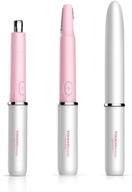 🪒 touchbeauty hair trimmer tb-1458: all-in-one hair remover for face, eyebrows, nose, ears, and body hair trimming – suitable for women & men with dual blades shaver, battery powered logo