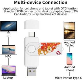 img 3 attached to 📱Avomoco 3.1 128 ГБ 3 в 1 Флеш-накопитель высокой скорости: идеально подходит для Android телефонов, планшетов с разъемом Type C, Samsung Galaxy, LG, Google Pixel, Hua Wei, One Plus, Moto и других.