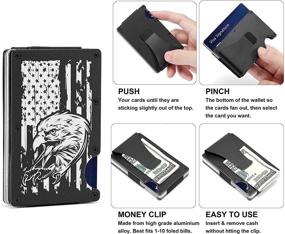 img 3 attached to Minimalist Metal Wallets Money Clip Men's Accessories and Wallets, Card Cases & Money Organizers