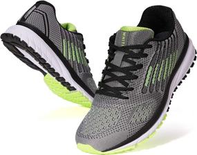 img 4 attached to Joomra Men's Lightweight Running Shoes with Cushioning and Support - Athletic Sneakers