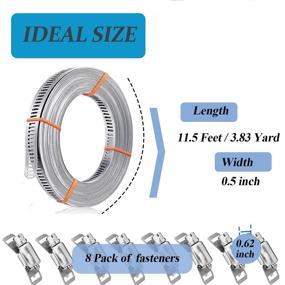 img 1 attached to Adjustable Stainless Fasteners Ducting Clamps