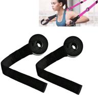 vok 2 pack door anchor: premium heavy duty attachment with solid nylon 🚪 core, dense foam for exercise bands, won't damage door - ideal for resistance bands logo