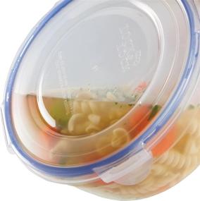 img 2 attached to 🔒 LocknLock Easy Essentials Food Storage Lids: Airtight Containers, Stackable, BPA Free – 6 Piece Set – Clear