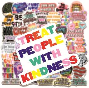 img 1 attached to 🏆 50 PCS Reward Motivational Stickers for Teens, Students, Teachers, and Employees - Positive Inspirational Laptop, Water Bottles, Bike, Luggage Decal, Graffiti Patches Decal