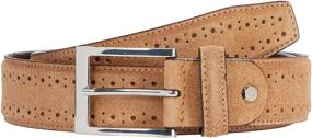 img 1 attached to Florsheim Mens Belt Lucky Suede