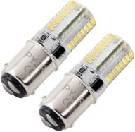 🔦 ba15d 1142 led bulb 12v white: low voltage, waterproof, 6w 6000k - ideal for marine, rv interior, camper (2-pack) logo