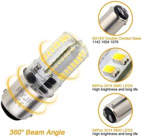 img 1 attached to 🔦 Ba15d 1142 LED Bulb 12V White: Low Voltage, Waterproof, 6W 6000K - Ideal for Marine, RV Interior, Camper (2-Pack)