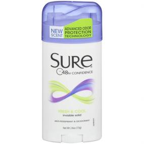 img 1 attached to Sure Invisible Solid Fresh & Cool Anti-Perspirant & Deodorant 2.60 oz (Pack of 2): Long-lasting Protection for a Refreshing Experience