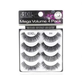 img 4 attached to 👁️ Ardell Mega Volume 251 False Eyelashes - 1 Pack (4 Pairs per Pack)