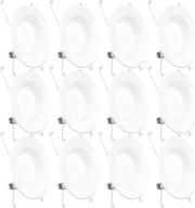 💡 sunco lighting 12-пакет светильников с установкой 5/6 дюймовых светодиодных встроенных светильников для промышленной электрики логотип