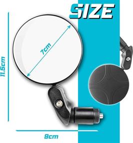 img 1 attached to 🚲 PROZADAHO Bike Mirror: Adjustable Handlebar Mount for Clear Rear View on Bicycle Riding, 360° Installation – Fits 18-22mm Bars