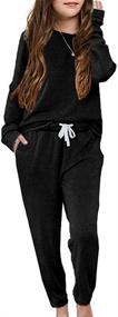 img 4 attached to Apbondy Sweatsuit Спортивные штаны Домашняя одежда Спортивный костюм